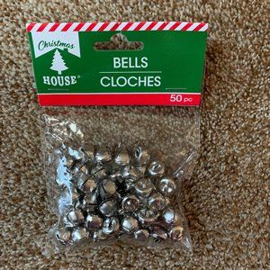Christmas House 50 Silver Bell Cloches